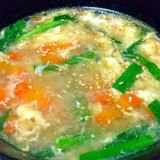 にんじんニラたまごの春雨スープ